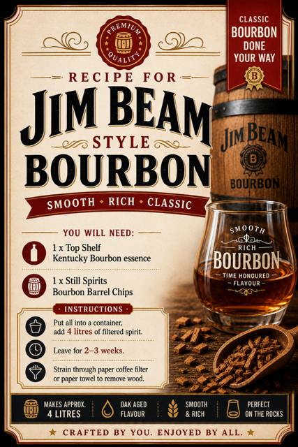 Recipe Pack - Jim Beam style Bourbon. 1