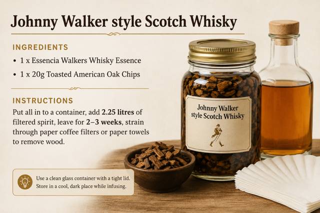 Recipe Packs - Johnny Walker style Scotch Whisky