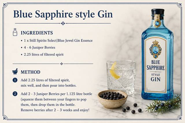 Recipe Packs - Blue Sapphire style Gin