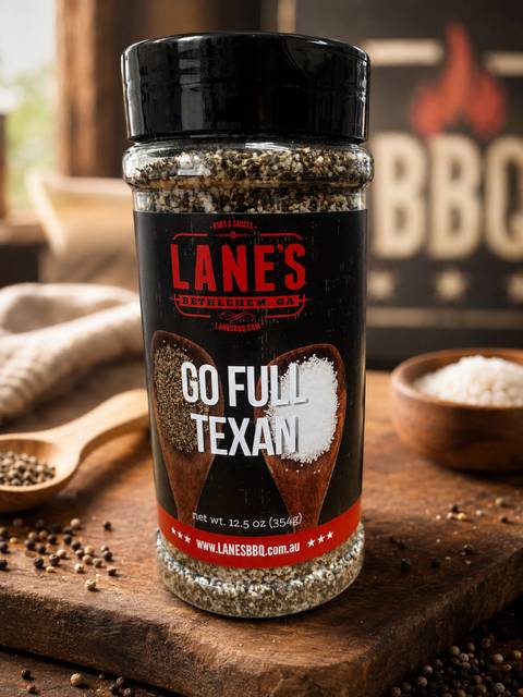 Lane's - Go Full Texan 50/50 Salt + Pepper 354g