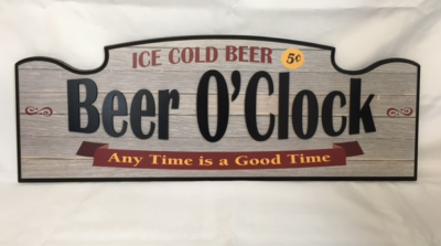 Wall Hanger - 'Beer O'clock'